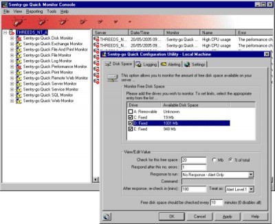 Sentry-go Quick Disk Monitor 4.1 screenshot