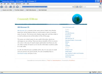SEO Browser CE 1.00 screenshot SEO Browser CE 1.00 screenshot
