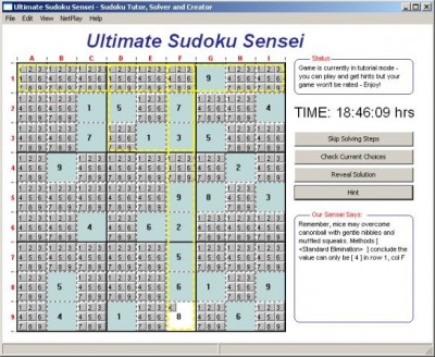 SFC Sudoku Sensei 1.0 screenshot SFC Sudoku Sensei 1.0 screenshot