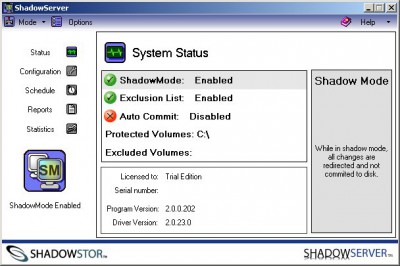 ShadowServer 2.5 screenshot ShadowServer 2.5 screenshot
