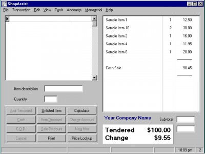 ShopAssist Point Of Sale System 4.93 screenshot ShopAssist Point Of Sale System 4.93 screenshot