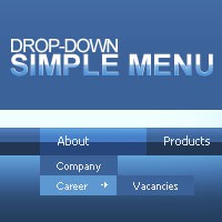 Simple Drop-Down Flash Menu 1.0.5 screenshot Simple Drop-Down Flash Menu 1.0.5 screenshot