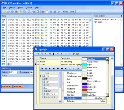 Simple RS 232 monitor 1.1.0.455 screenshot
