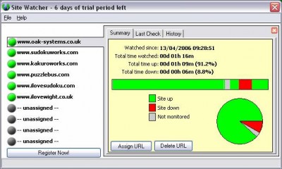 Site Watcher 1 screenshot Site Watcher 1 screenshot