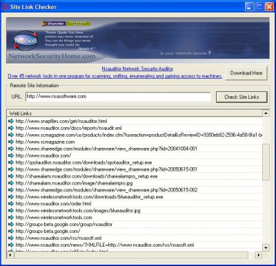 SiteLinkChecker 1.0 screenshot SiteLinkChecker 1.0 screenshot