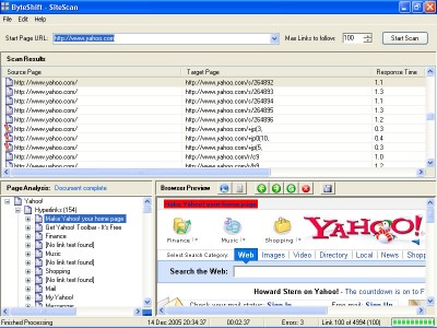 SiteScan XP - Web Spider & Link Checker 1.1 screenshot SiteScan XP - Web Spider & Link Checker 1.1 screenshot