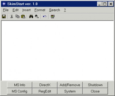 SkimStart 1.05 screenshot SkimStart 1.05 screenshot