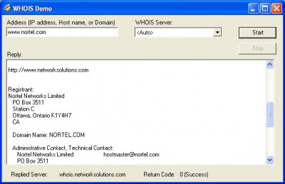 SkWHOIS ActiveX Control 4.0.0.5 screenshot SkWHOIS ActiveX Control 4.0.0.5 screenshot