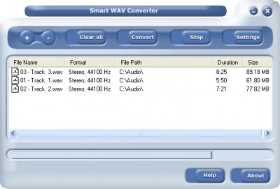 Smart Audio Converter 2.11 screenshot Smart Audio Converter 2.11 screenshot