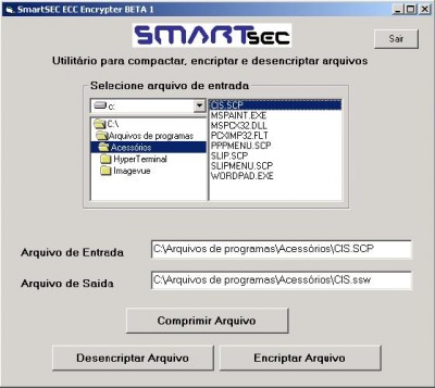 SmartSEC ECC Encrypter BETA 1.0 screenshot SmartSEC ECC Encrypter BETA 1.0 screenshot