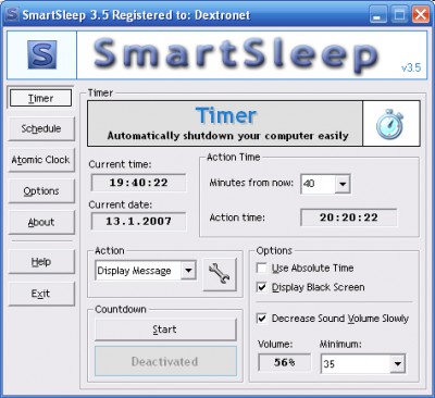 SmartSleep - auto shutdown 3.571 screenshot SmartSleep - auto shutdown 3.571 screenshot