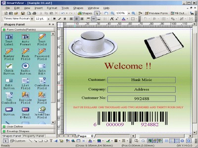 SmartVizor variable-data printing 6.5.7.815 screenshot