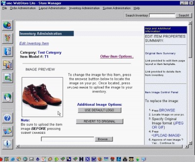 smc WebStore Lite 2.03 screenshot