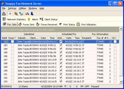 Snappy Fax Network Server 1.37.1.1 screenshot