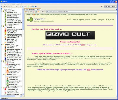Snarfer 0.9.1 screenshot Snarfer 0.9.1 screenshot