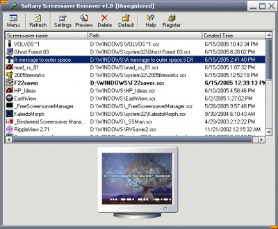 Softany Screensaver Remover 1.0 screenshot Softany Screensaver Remover 1.0 screenshot