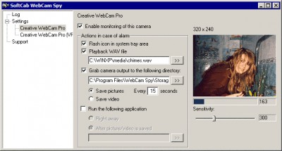 SoftCab Webcam Spy Lite 1.3 screenshot