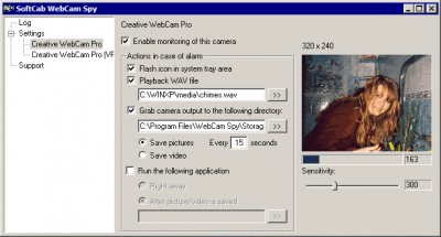 SoftCab Webcam Spy 1.2.3 screenshot SoftCab Webcam Spy 1.2.3 screenshot