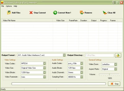 Softstunt Video to iPod Converter 2.0 screenshot Softstunt Video to iPod Converter 2.0 screenshot