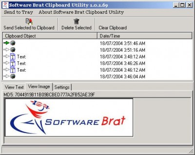 Software Brat Clipboard Utility 1.2.0.21 screenshot Software Brat Clipboard Utility 1.2.0.21 screenshot
