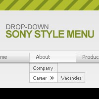 Sony Style Drop-Down Flash Menu 1.0.5 screenshot