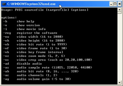 Sothink Flash Video Encoder Command-Line 1.5 Build screenshot Sothink Flash Video Encoder Command-Line 1.5 Build screenshot