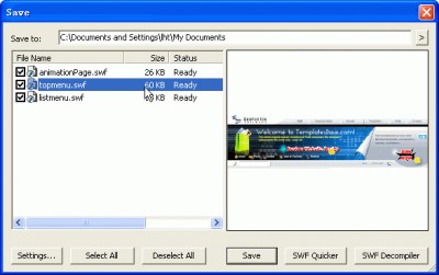 Sothink SWF Catcher for IE 1.0 screenshot Sothink SWF Catcher for IE 1.0 screenshot