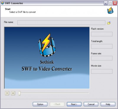 Sothink SWF to Video Converter 2.3 Build screenshot Sothink SWF to Video Converter 2.3 Build screenshot