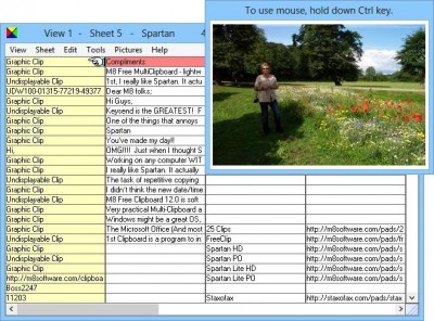 Spartan Multi Clipboard 2.02.01 screenshot Spartan Multi Clipboard 2.02.01 screenshot