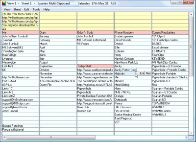 Spartan U3 Multi Clipboard 1.41.00 screenshot
