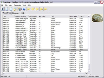 Specimen Catalog 2.3.0 screenshot Specimen Catalog 2.3.0 screenshot