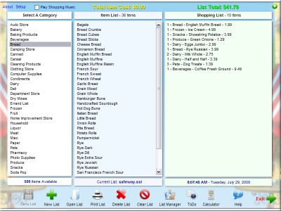 Speedo Shopper 2.01 screenshot