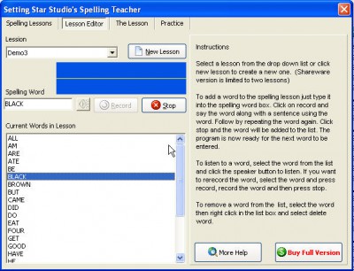 Spelling Teacher 1.1 screenshot Spelling Teacher 1.1 screenshot