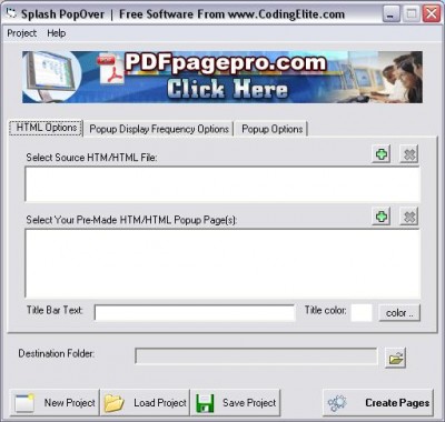 Splash Pop-Over 1.0 screenshot Splash Pop-Over 1.0 screenshot