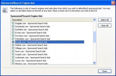 Sponsored Ad Blocker 1.0.1058 screenshot