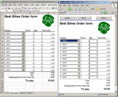 SpreadsheetConverter to ASP & ASP.NET 3.5.1 screenshot