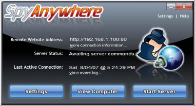 SpyAnywhere 4.0 screenshot