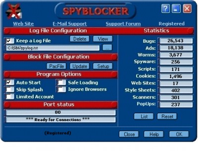 SpyBlocker 9.3 screenshot SpyBlocker 9.3 screenshot