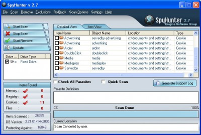 SpyHunter 2.9 screenshot