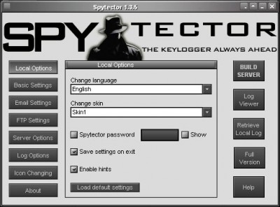 Spytector 1.3.1 screenshot Spytector 1.3.1 screenshot