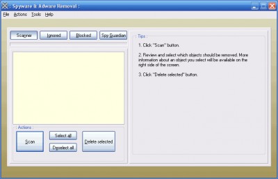 Spyware & Adware Removal 2.0 screenshot Spyware & Adware Removal 2.0 screenshot