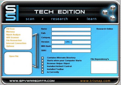 Spyware Interrogator 1.2.29 screenshot