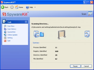 SpywareKill 2.5.2117 screenshot SpywareKill 2.5.2117 screenshot