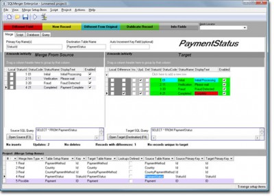SQLMerger 2.1 screenshot