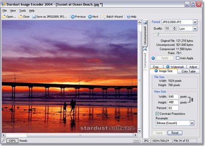 Stardust Image Encoder 2004 4.0.0.62 screenshot Stardust Image Encoder 2004 4.0.0.62 screenshot