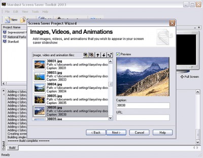 Stardust Screen Saver Toolkit 2003 3.1.0.161 screenshot