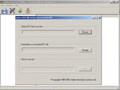 Stellar Phoenix Mailbox - Exchange Desktop 1.0 screenshot