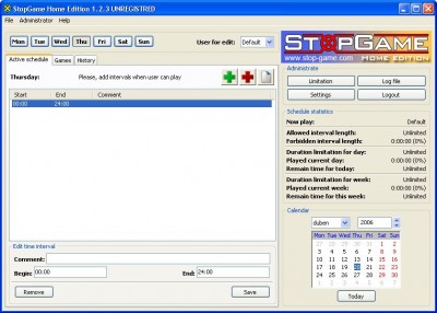 StopGame Home Edition 1.2.3 screenshot StopGame Home Edition 1.2.3 screenshot