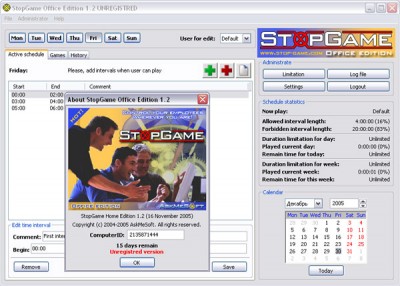 StopGame Office Edition 1.2.3 screenshot