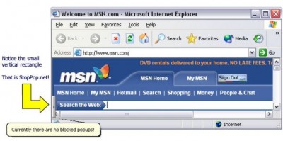 StopPop.net 2.07 screenshot StopPop.net 2.07 screenshot